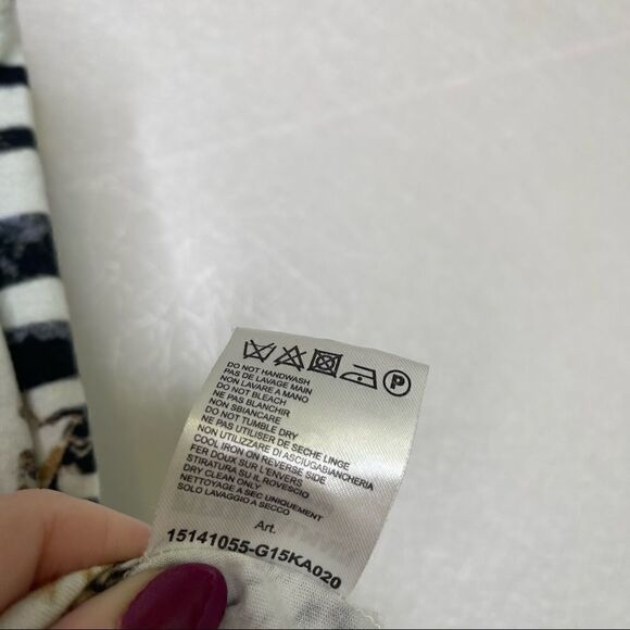 𝅺PIERRE Balmain Scoopneck Chain Animal Print Asymmetric Top 36 - Picture 5 of 5